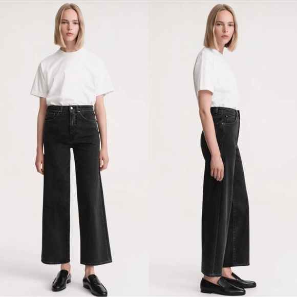 Toteme Flair Fit Crop Jeans EUC - Picture 1 of 5